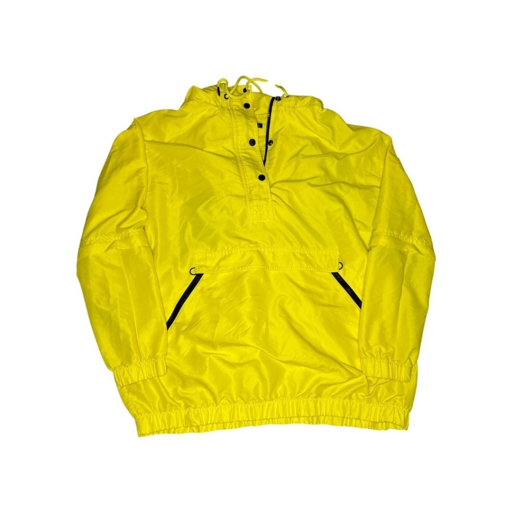 Wild Fable Neon Yellow Quarter Zip Windbreaker